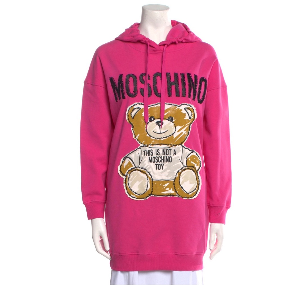 Moschino Graphic Mock Neck Hoodie